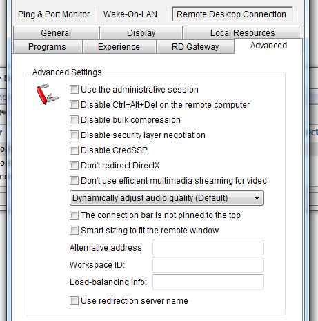 remote desktop services usermode port redirector windows 10