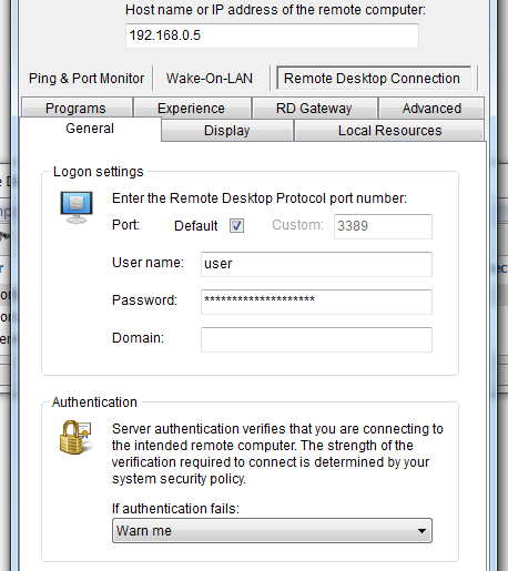 Microsoft remote desktop connection manager