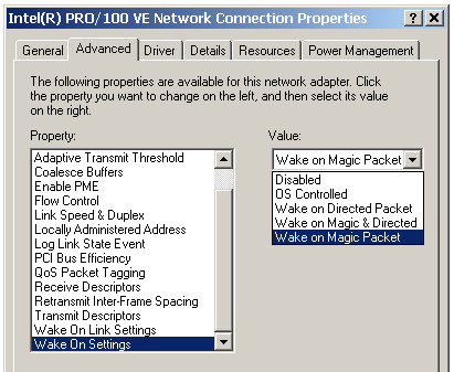 Computer Configuration - Network adapter